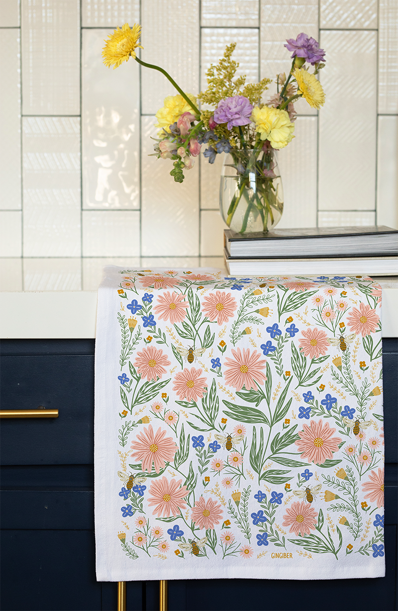 Wildflower Tea Towel