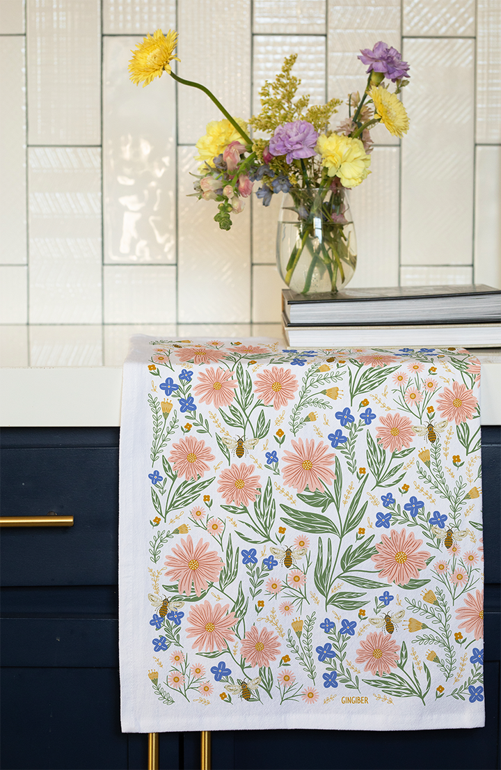 Wildflower Tea Towel
