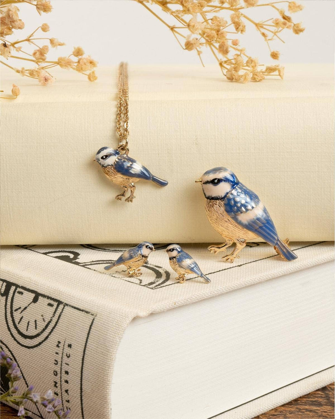Blue Tit Short Necklace