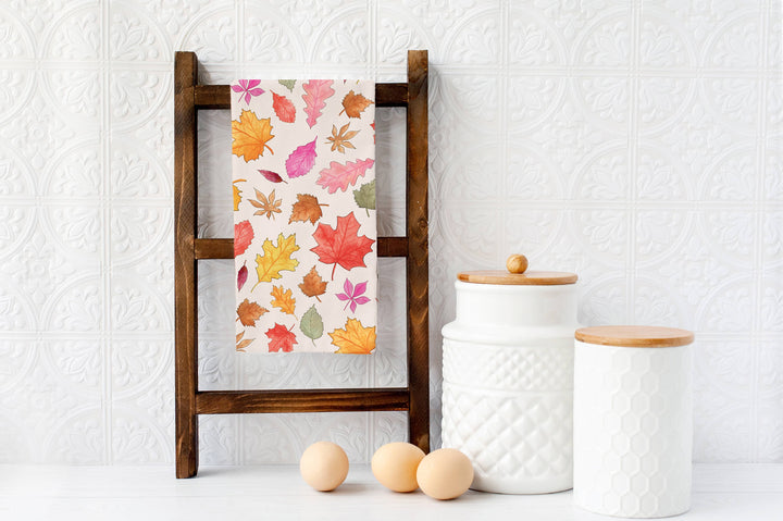Fall Leaves Tea Towel