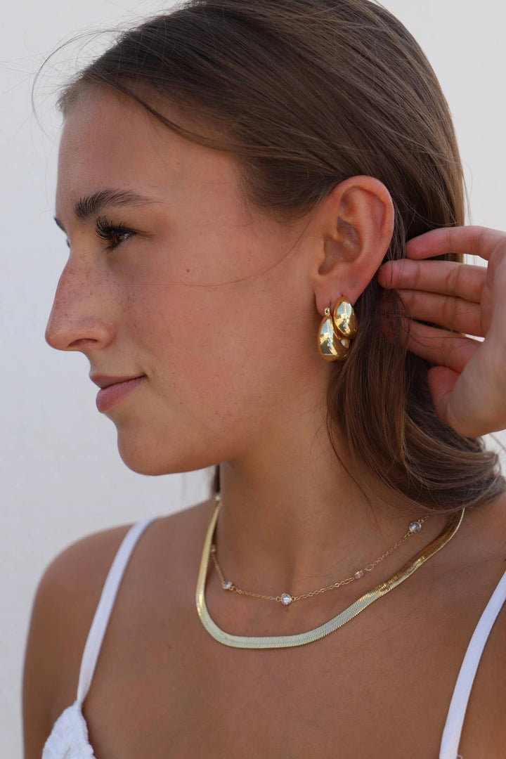 Coco Chunky Hoops in Gold