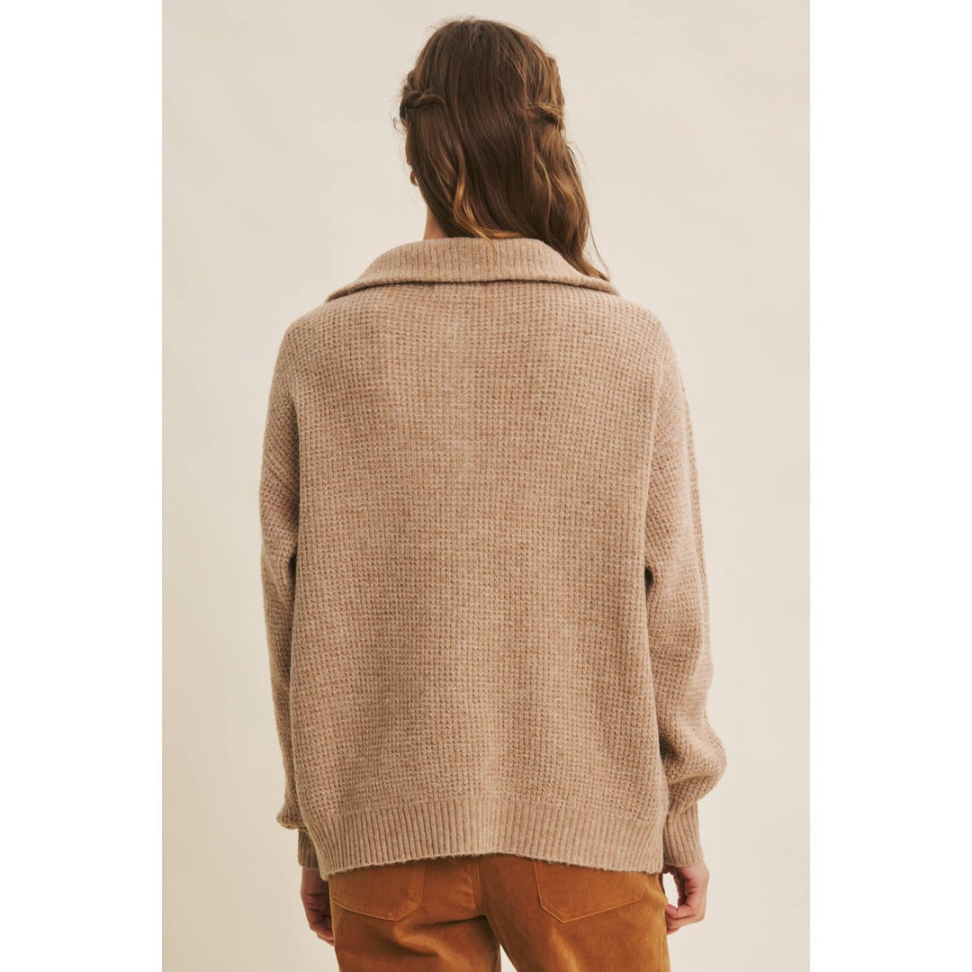 Wool Waffle Knit Pullover