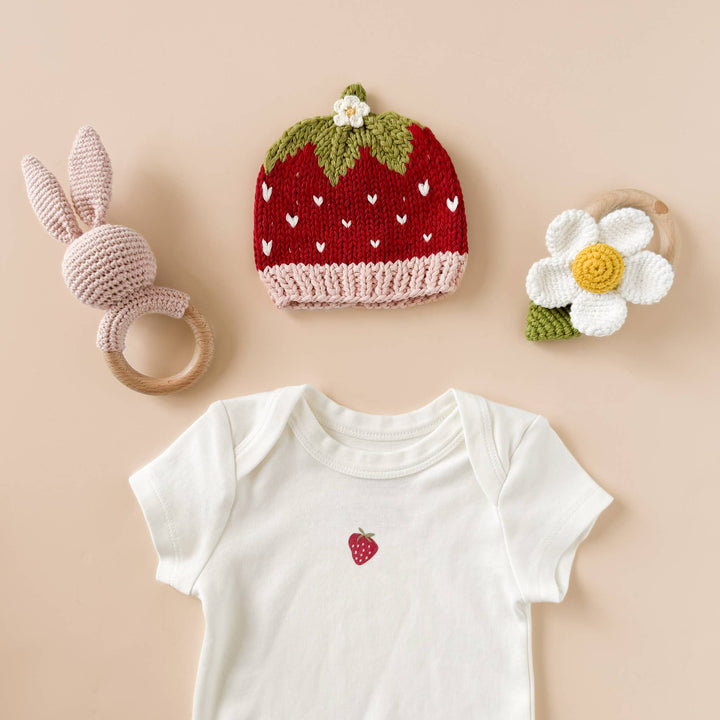 Strawberry Beanie Baby Hat