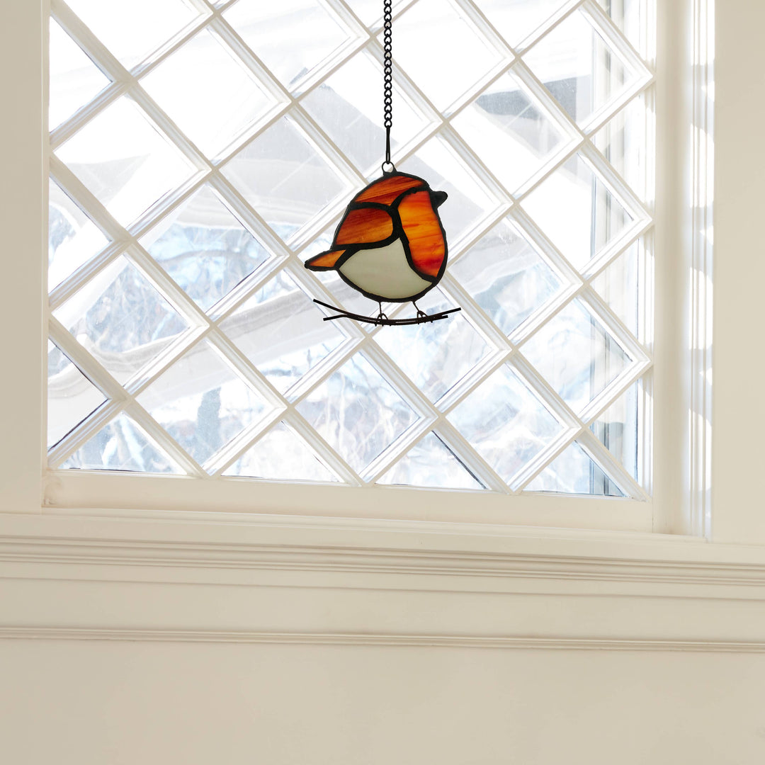Bird Stained Glass Suncatcher, 4 Colors