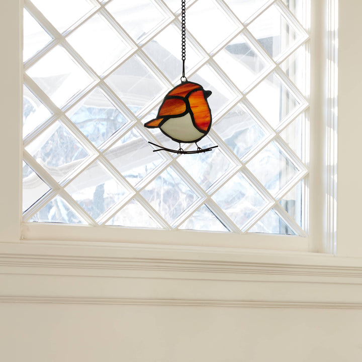 Bird Stained Glass Suncatcher, 4 Colors
