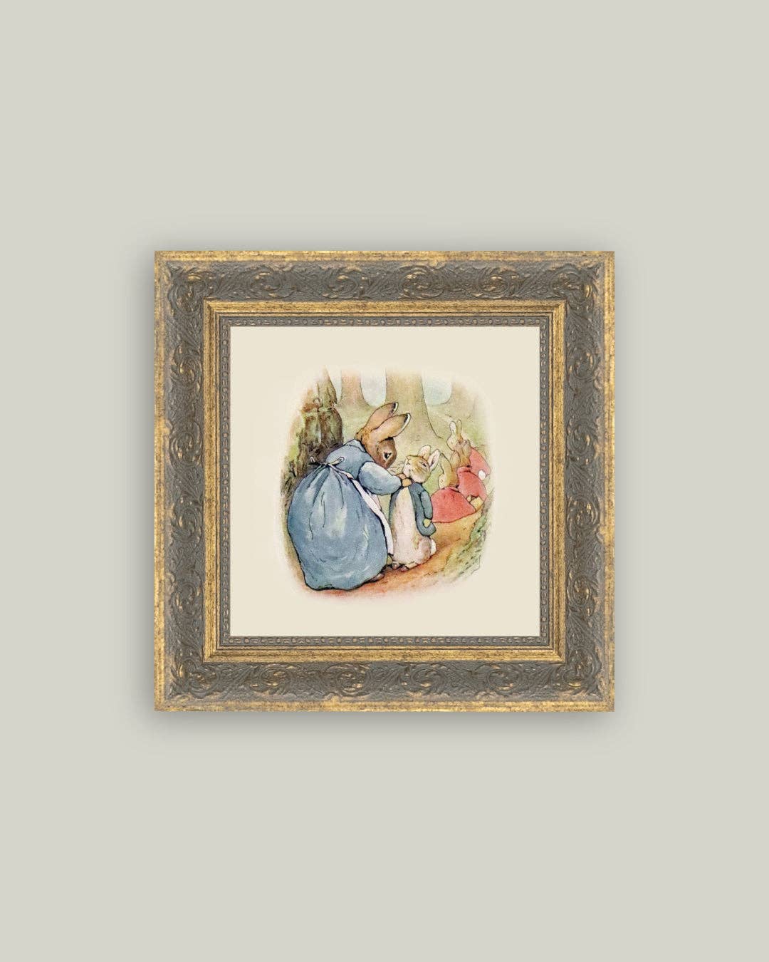 Peter Rabbit Framed Antique Art, 2 Sizes