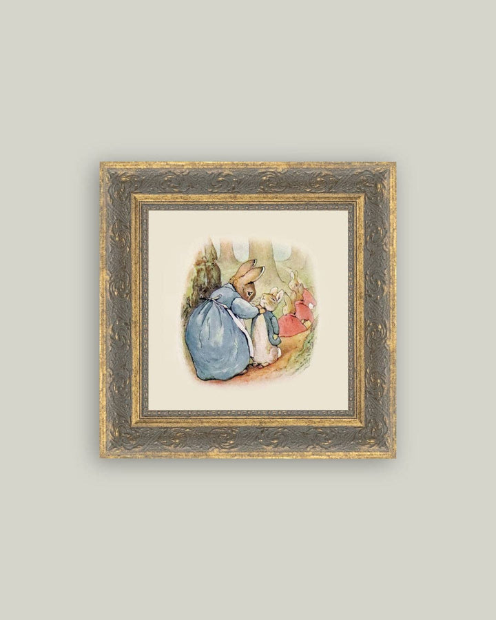 Peter Rabbit Framed Antique Art, 2 Sizes
