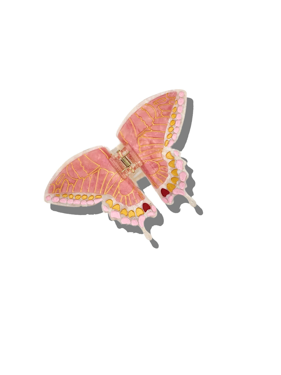 Swallowtail Butterfly Claw Clip in Pink
