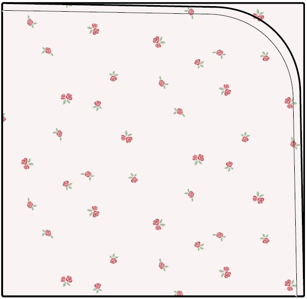 Organic Cotton Pink Rose Swaddle