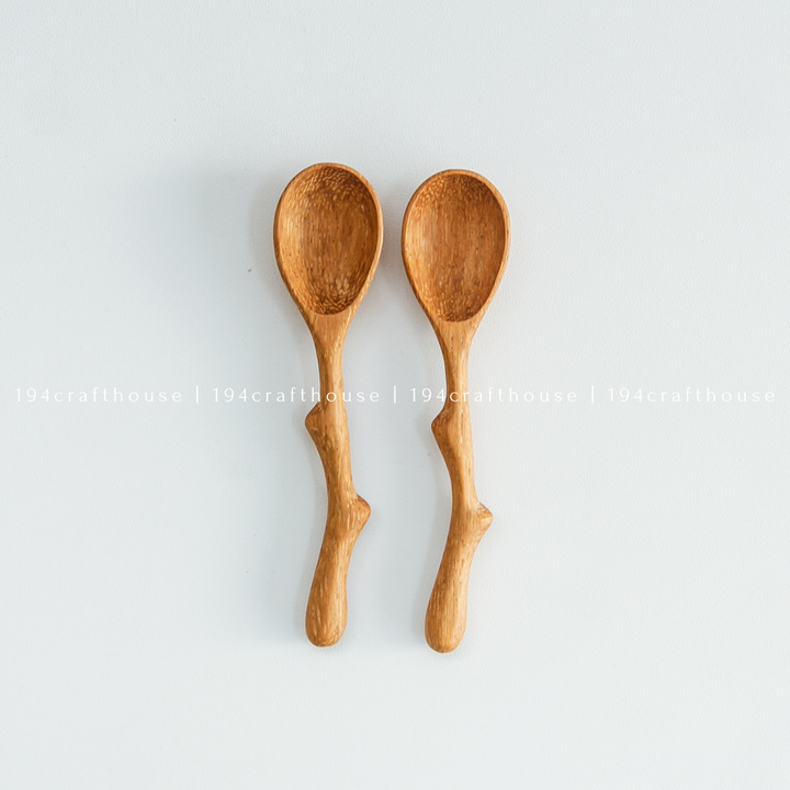 Twig Handle Wooden Spice Spoon