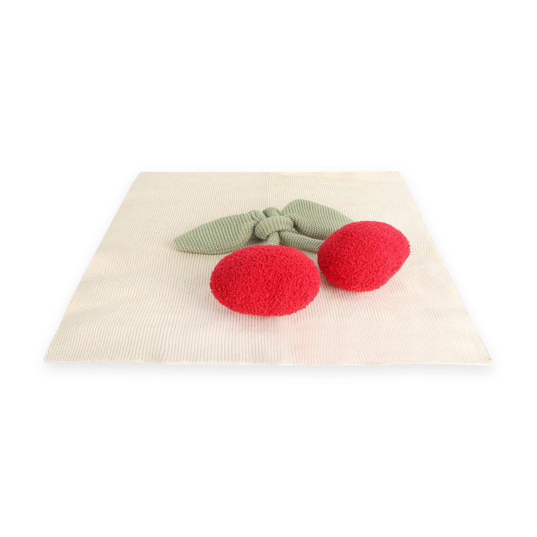 Cherry Lovey Security Blanket