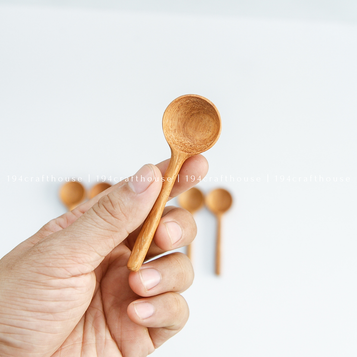Tiny Wooden Sugar Spoons