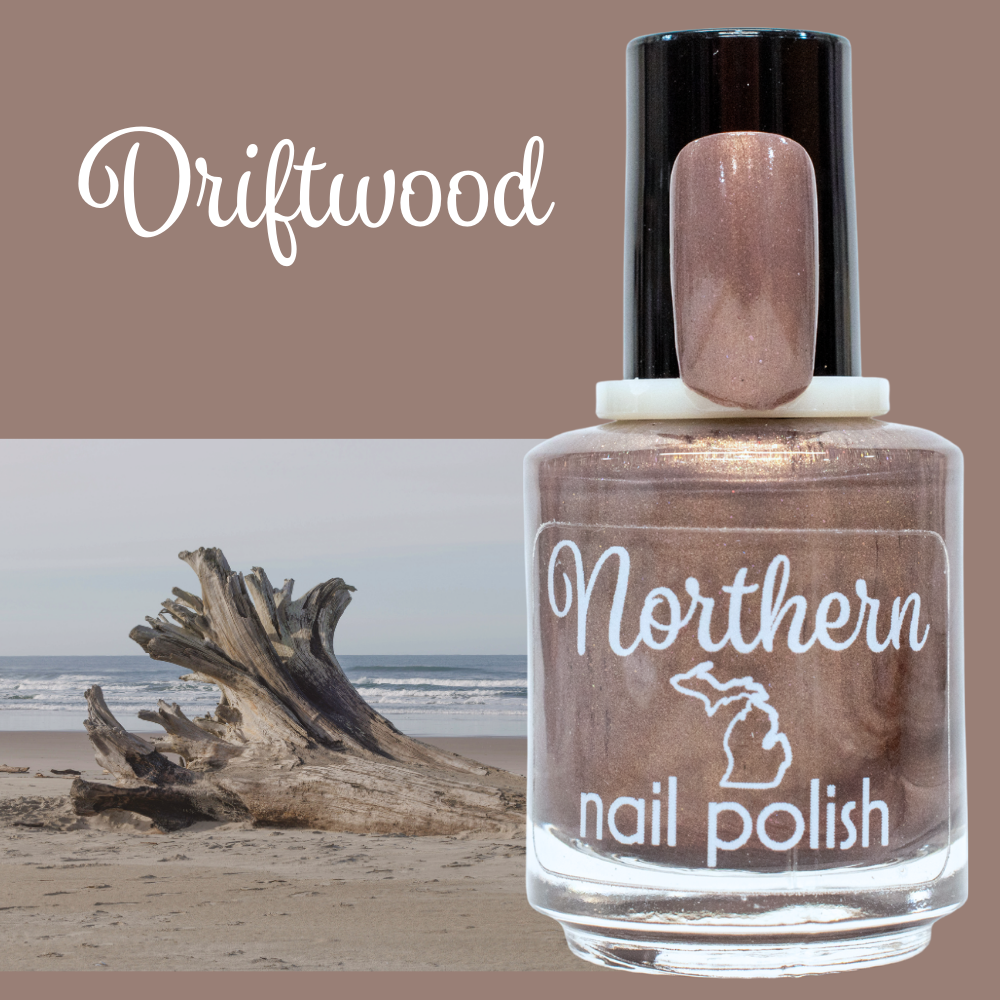 Driftwood ~ Nail Polish Vegan toxin free taupe brown natural