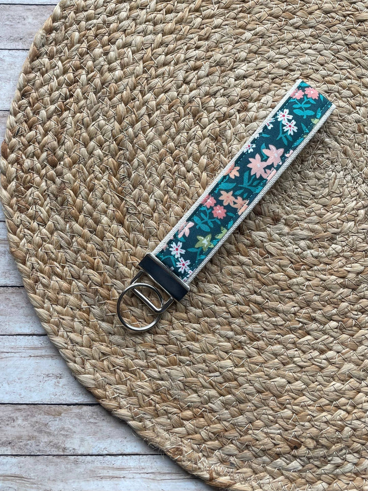 Summer Florals Keychain Wristlet