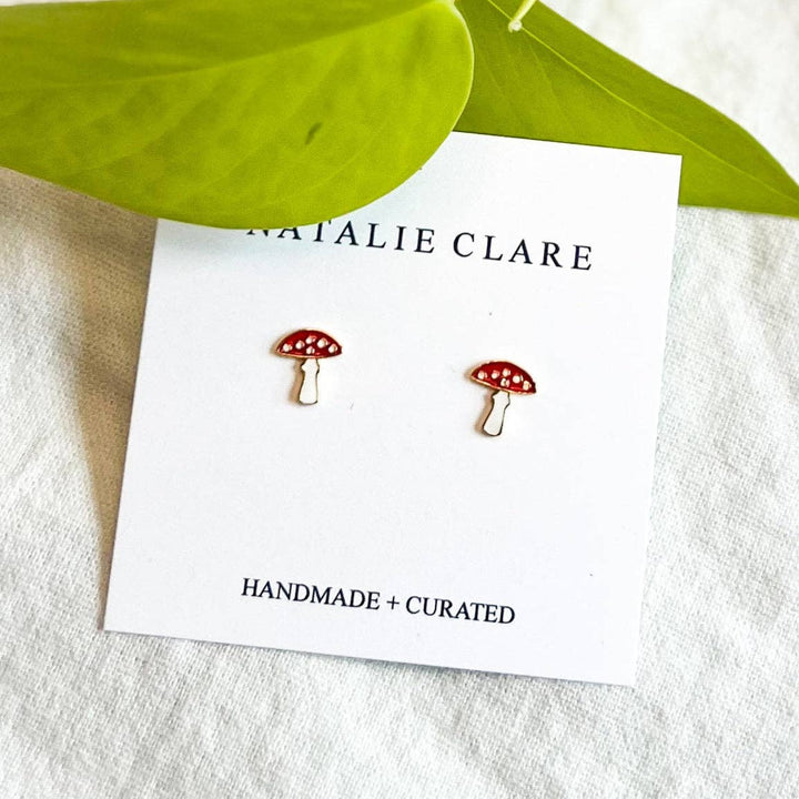Mushroom Stud Earrings