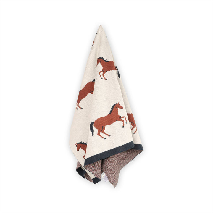 Horse Organic Cotton Baby Blanket