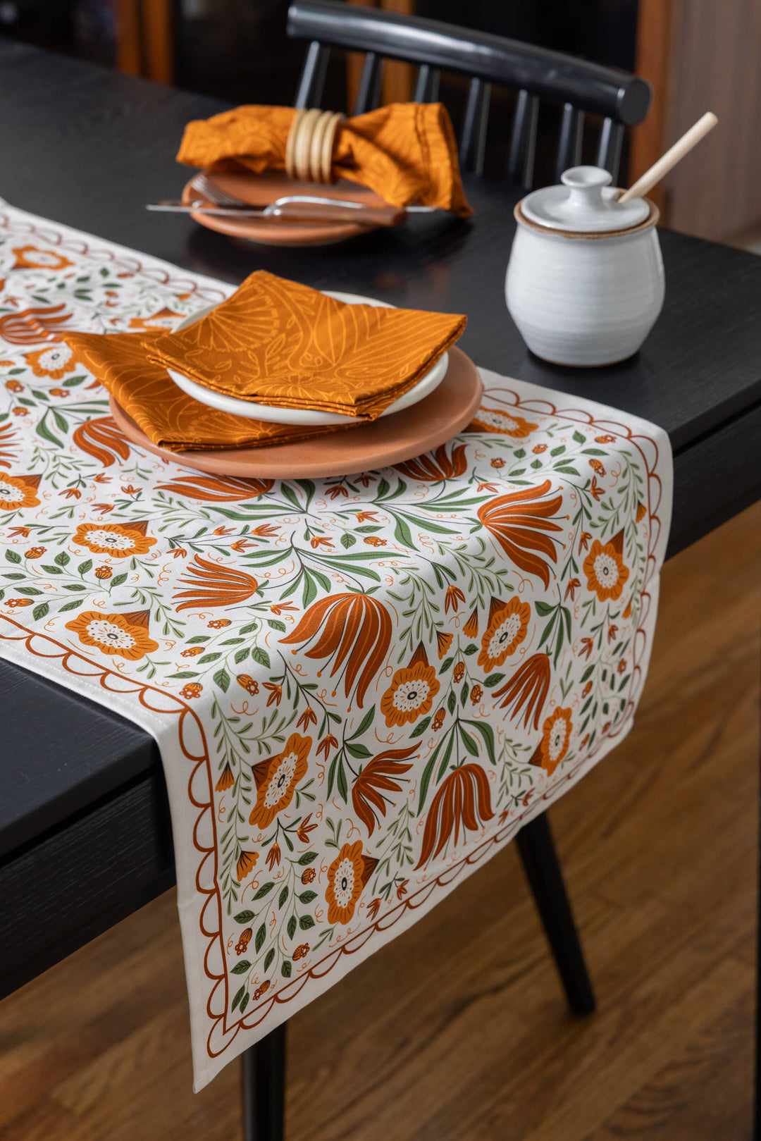 Folk Floral Table Runner