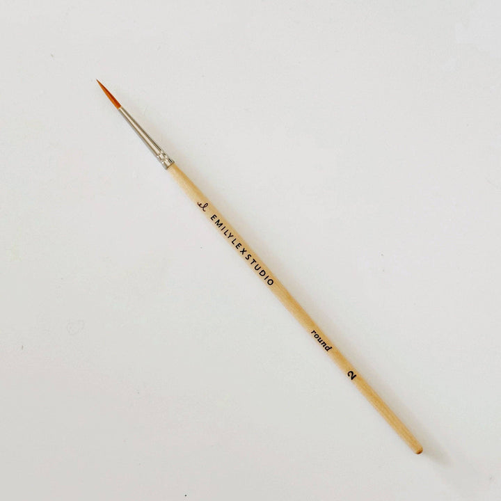 Watercolor Paintbrush Set of 5 Wood Brushes