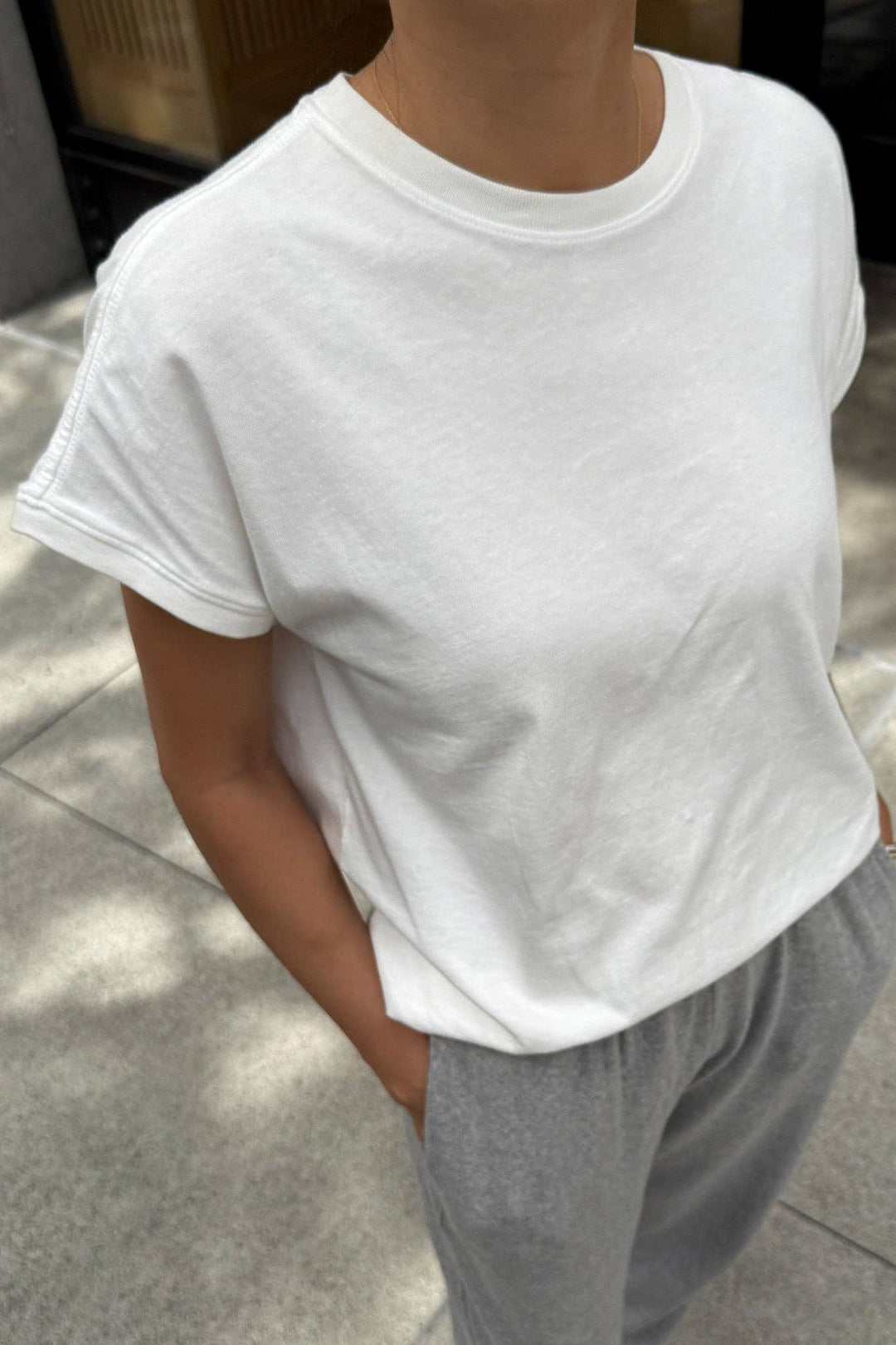 Ease Tee in Vintage White