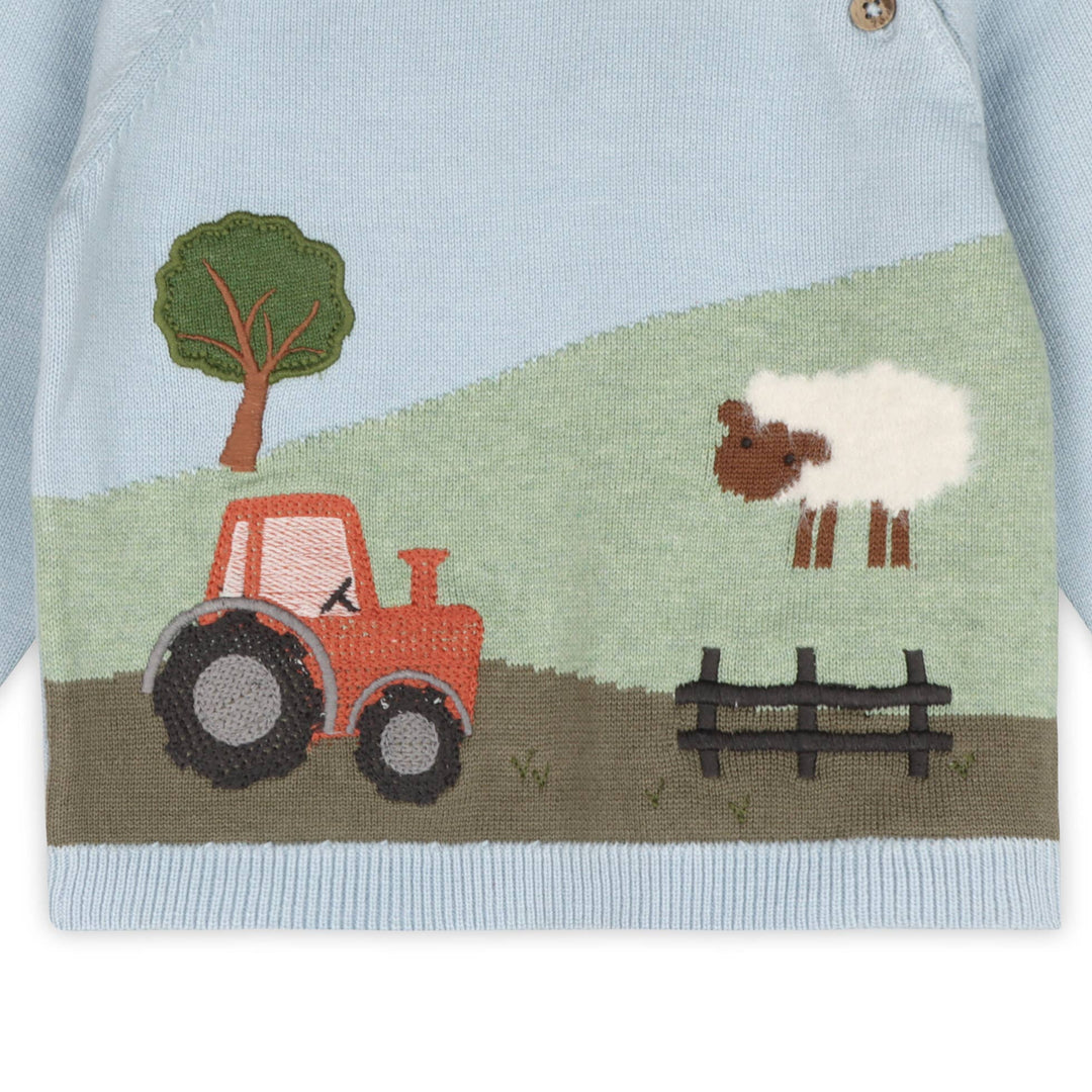 Farm Sheep Sweater Knit Pullover