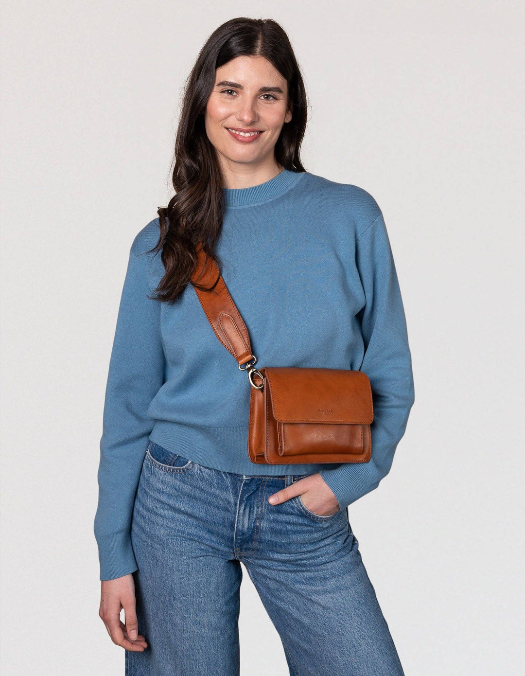 Harper Mini, Cognac Classic Leather