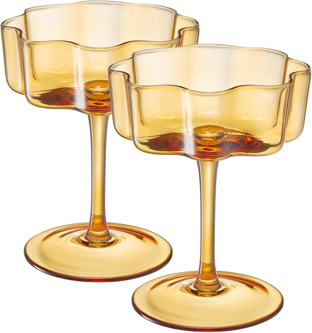 Amber Flower Wave Coupe, Single