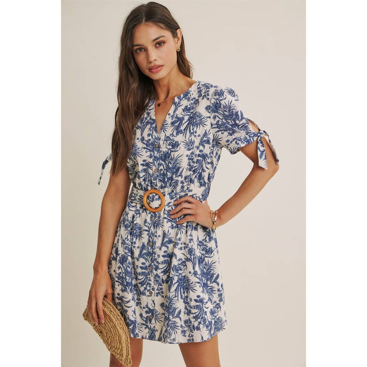 Vineyard Weekend Floral Mini Dress