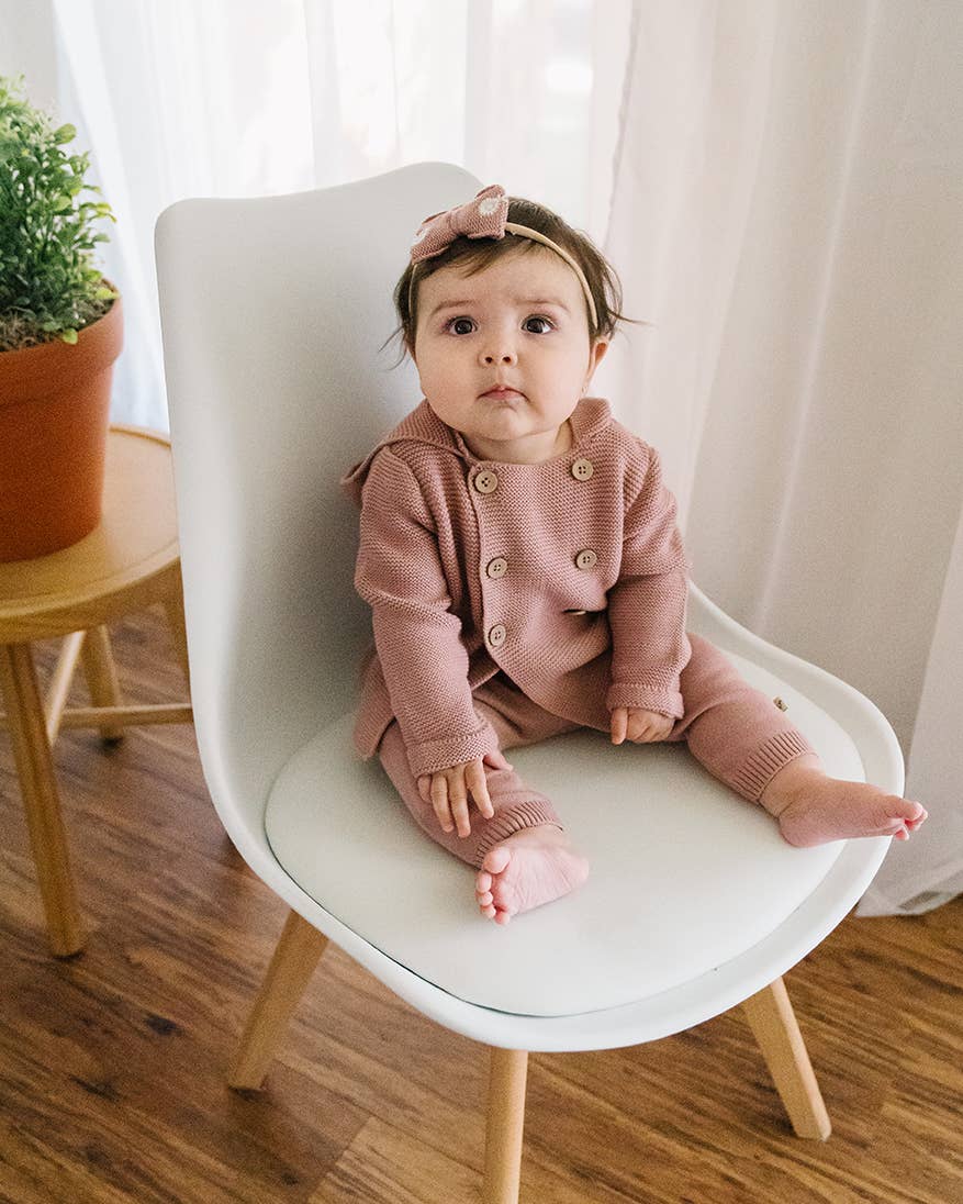 Hooded Double Button Baby Jacket