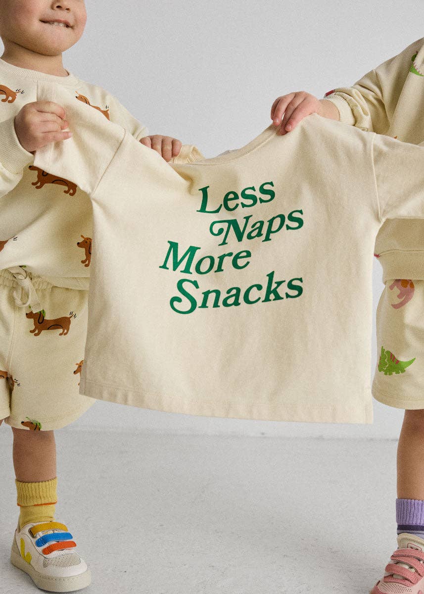 Less Naps More Snacks Oversized Tee