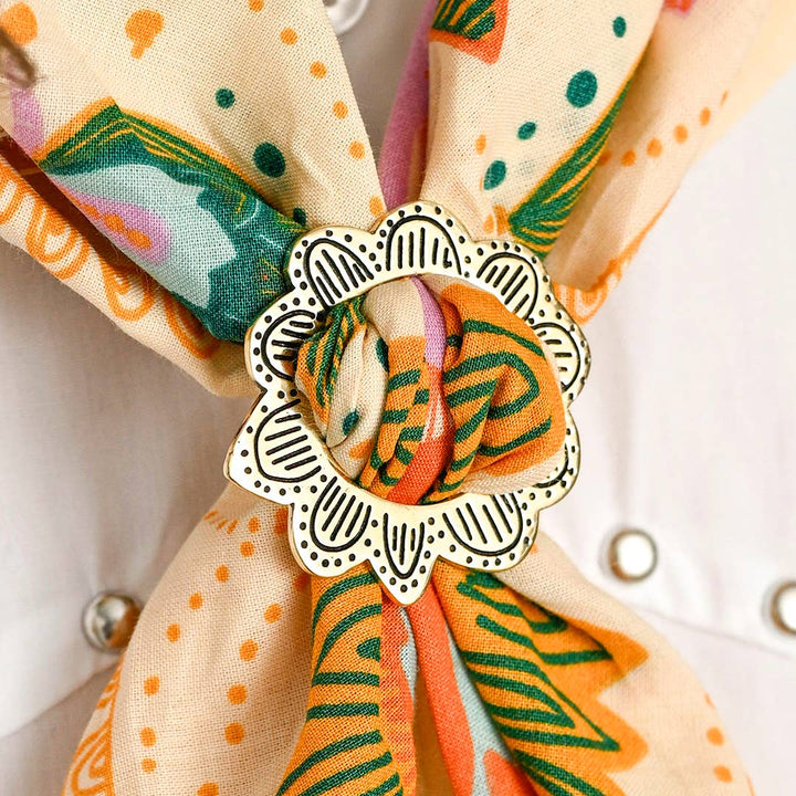 Monica Brass Bandana Slide Ring