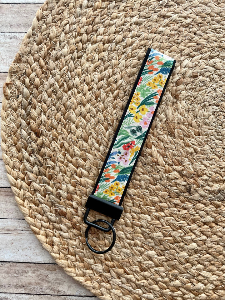 Lea Cream Keychain Wristlet