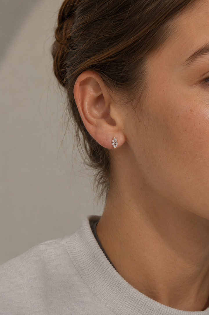 Marquise CZ Studs