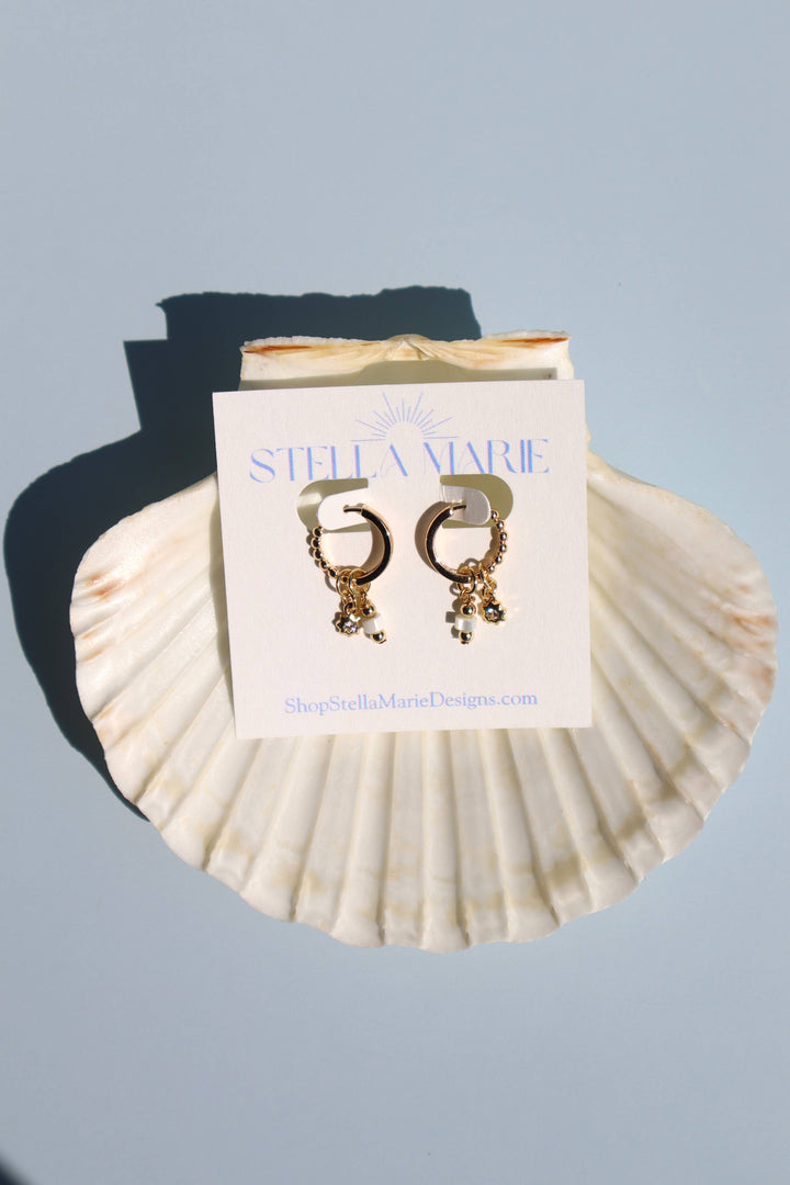 Soft Blue Charm Earrings