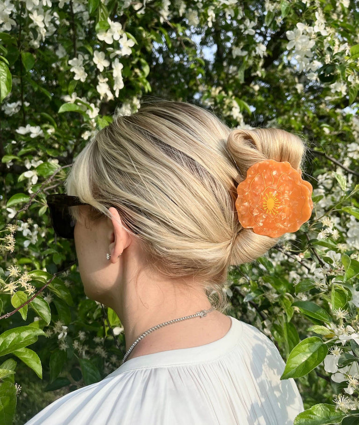 Poppy Flower Hair Clip