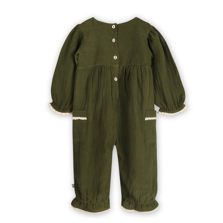 Juniper Embroidered Baby Jumpsuit & Headband