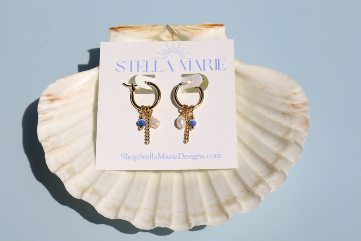 Blue Charm Earrings