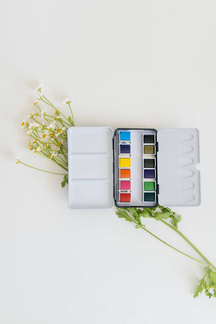 Mini-Travel Watercolor Paint Palette