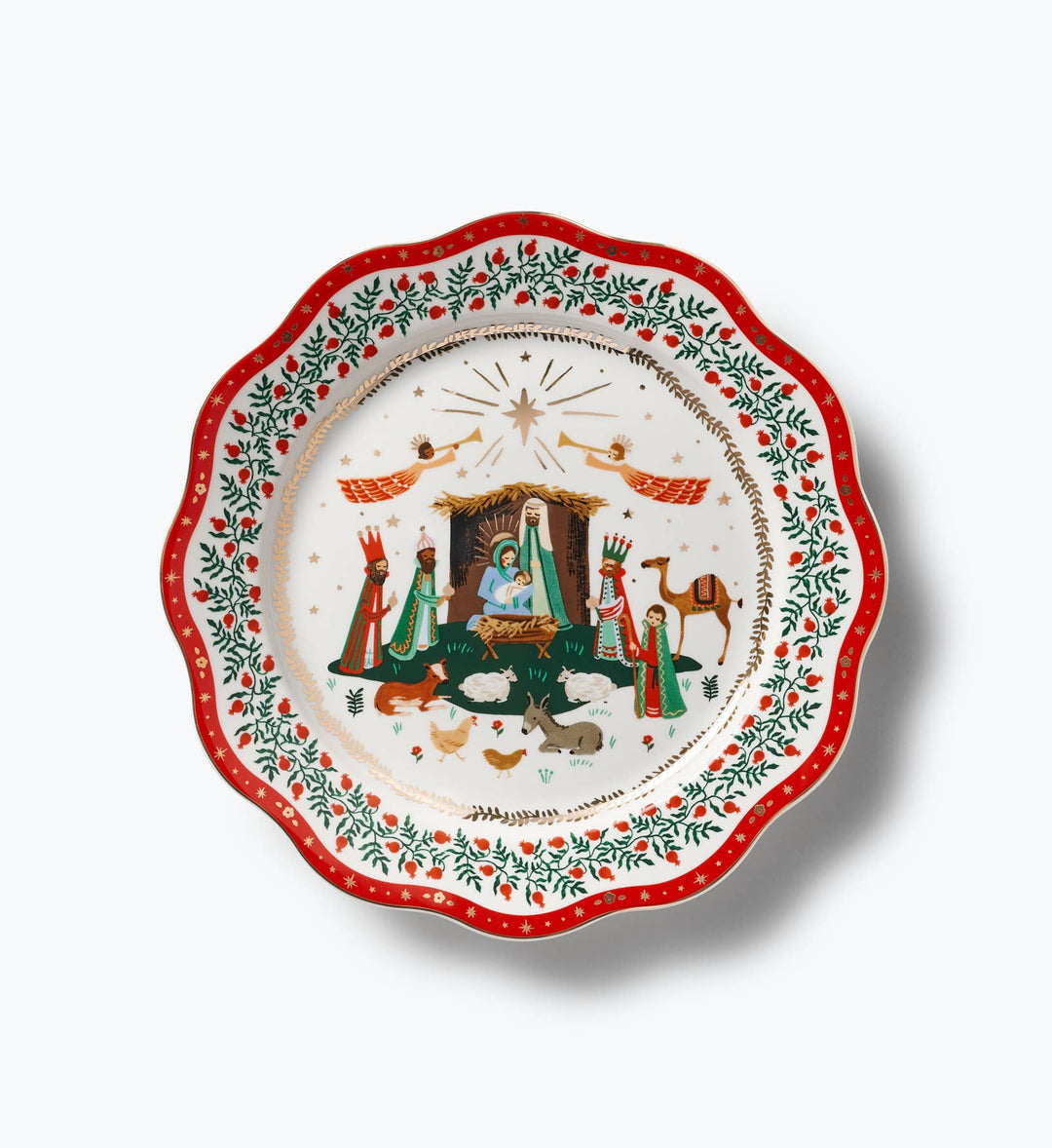 Nativity Porcelain Dinner Plate Set