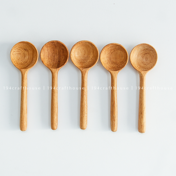 Tiny Wooden Sugar Spoons