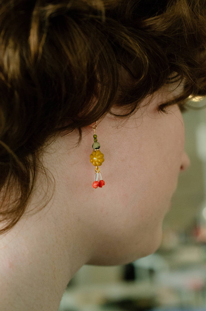 Marigold Gold Fill Dangle Earrings