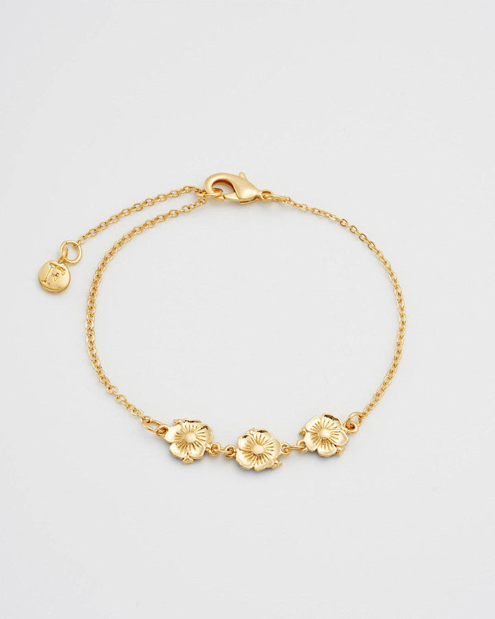 Larkspur Multi Charm Bracelet in Gold
