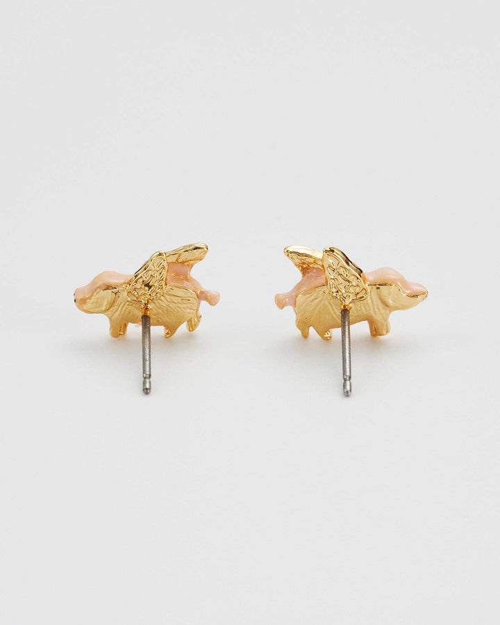 Flying Pig Stud Earrings