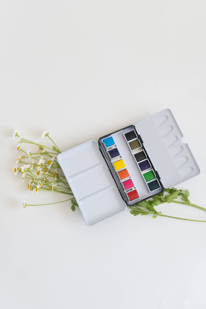 Mini-Travel Watercolor Paint Palette