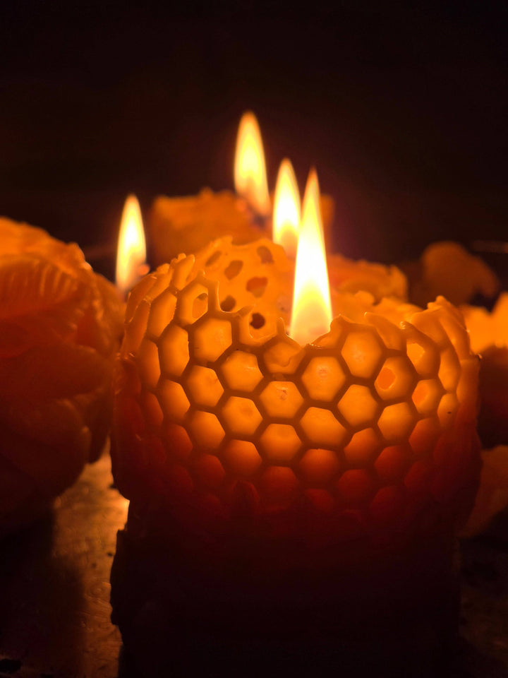 Perfect Pollinators Pillar Beeswax Candle