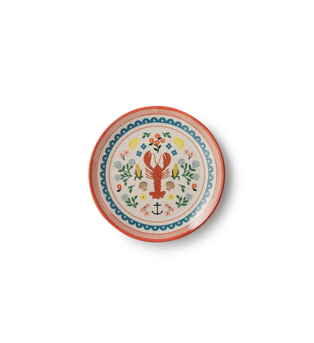 Seaside Melamine Dessert Plate Set