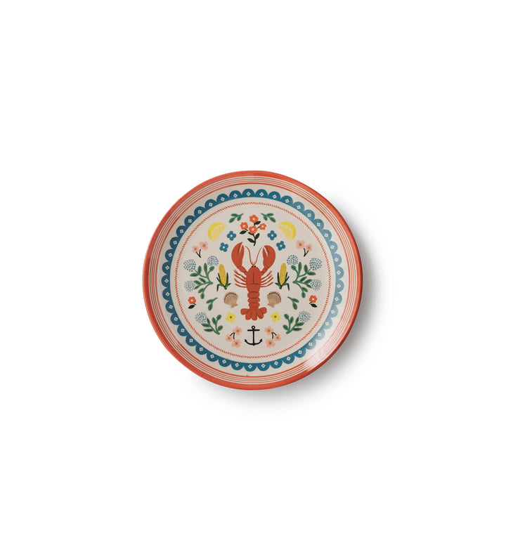 Seaside Melamine Dessert Plate Set