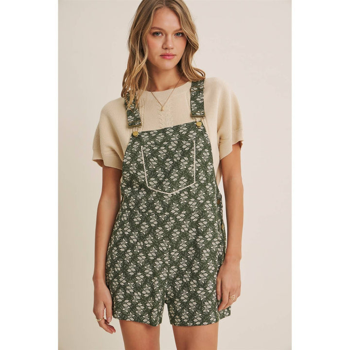 Meadow Bloom Floral Short Overall