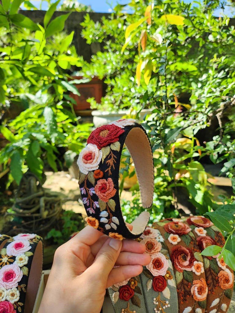 Summer 3D Embroidered Headband