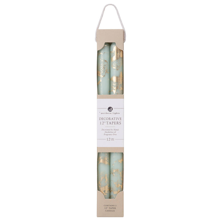 12" Decorative Taper Candles, 2pk