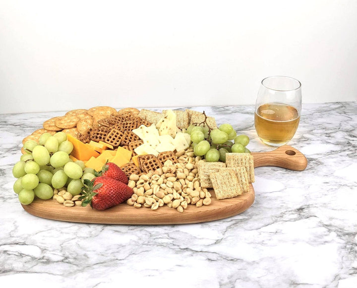 Walnut Charcuterie Board with Handle, Small